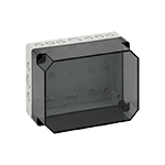 Корпус TK PC 2518-13f-tm, прозрачная крышка, с входами