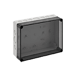 Корпус TK PC 2518-8f-tm, прозрачная крышка, с входами