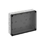 Корпус TK PC 2518-6f-tm, прозрачная крышка, с входами