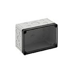 Корпус TK PC 1811-9-tm, прозрачная крышка, с входами