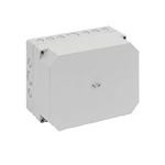 Корпус TK PC 2518-13f-m, серая крышка, с входами