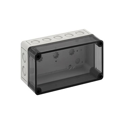 Корпус TK PS 1809-8-tm, прозрачная крышка, с входами