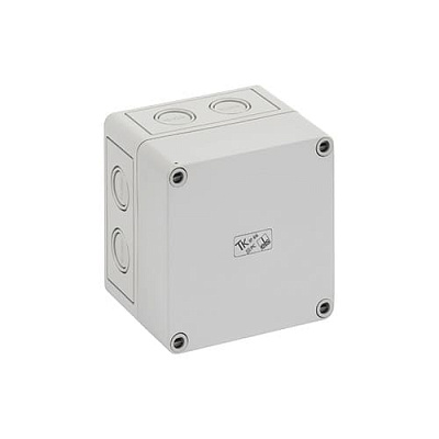 Корпус TK PC 1111-9-m, серая крышка, с входами