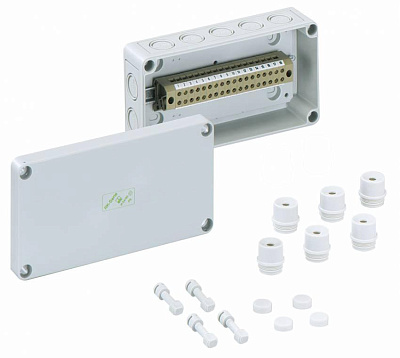 Корпус с винтовыми клеммами на рейку RKKi 4/22-22x4,0²