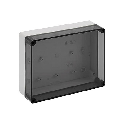 Корпус TK PS 2518-8f-to, прозрачная крышка, без входов