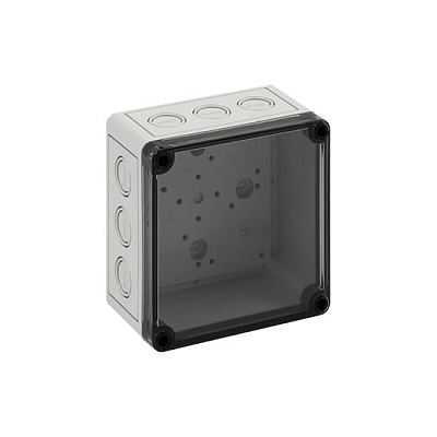 Корпус TK PS1313-7-tm, прозрачная крышка, с входами