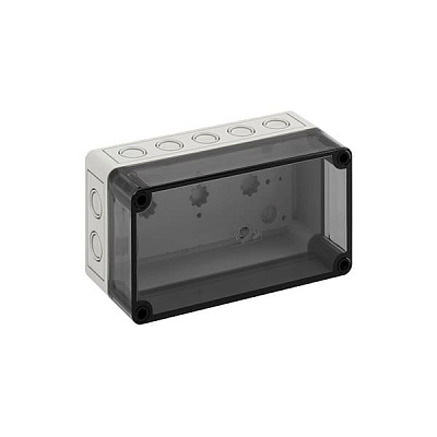 Корпус TK PC 1809-8-tm, прозрачная крышка, с входами