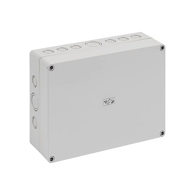 Корпус TK PS 2518-8f-m, серая крышка, с входами