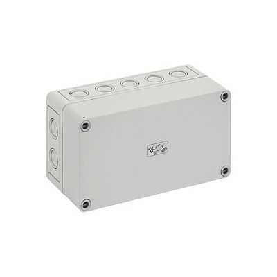 Корпус TK PS 1809-8-m, серая крышка, с входами