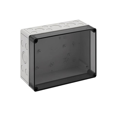 Корпус TK PC 2518-11-tm, прозрачная крышка, с входами
