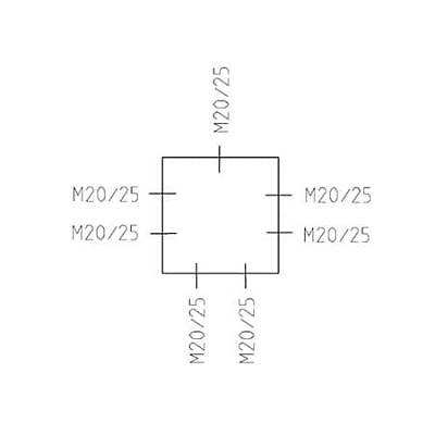 Корпус с винтовыми клеммами на рейку RK 4/07-7x4²