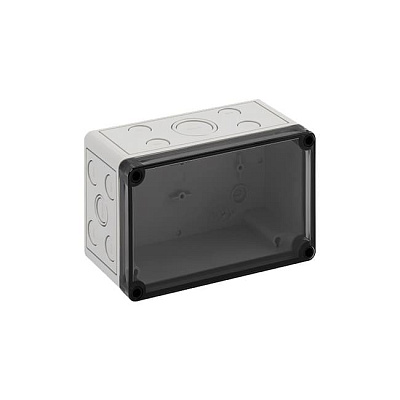 Корпус TK PC 1811-9-tm, прозрачная крышка, с входами